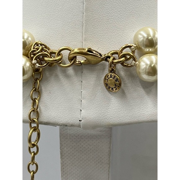 J. Crew Pearl and Rhinestone Cluster
Costume hand knotted Statement Necklace - Picture 9 of 14